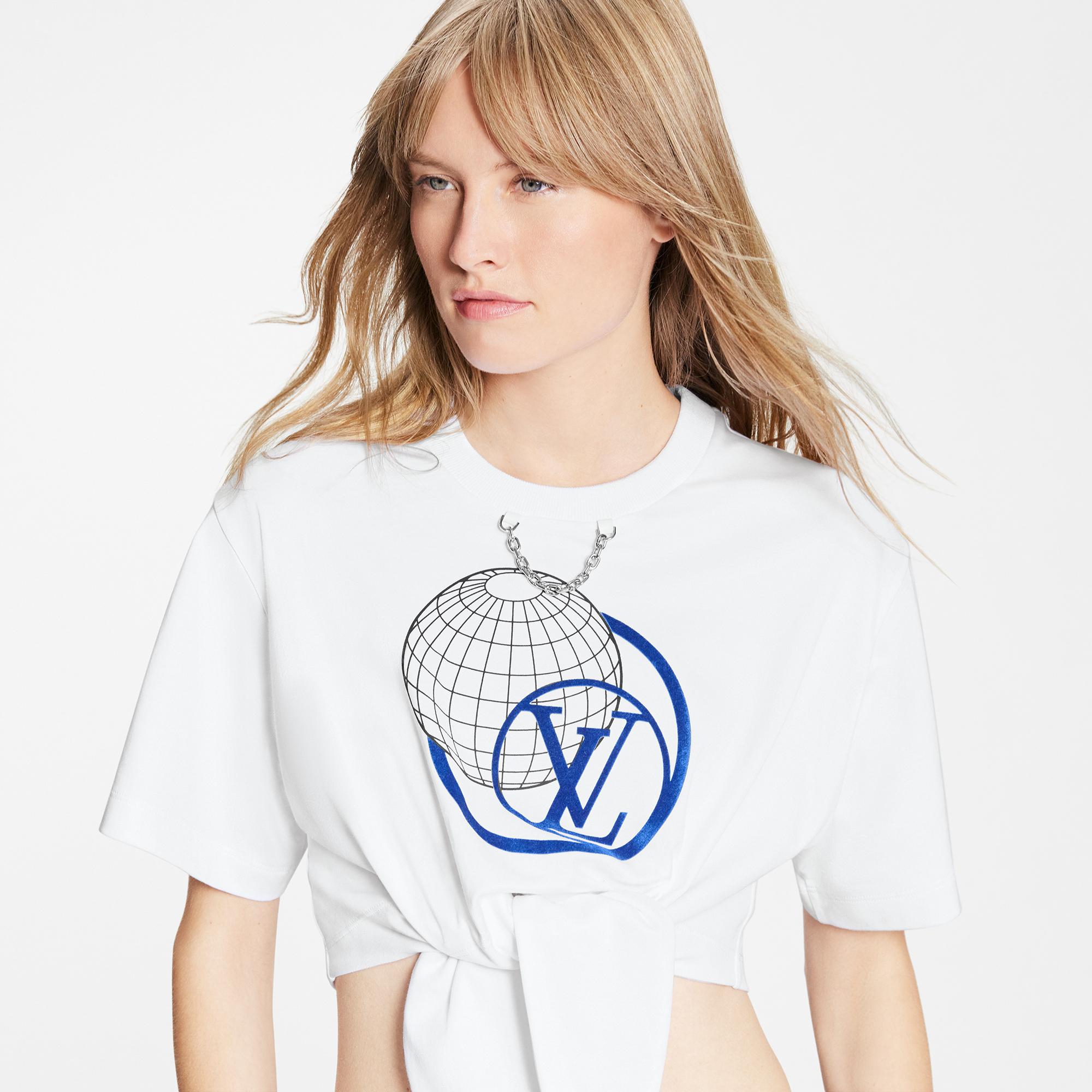 Louis Vuitton Globe outlet Black Tee Shirt